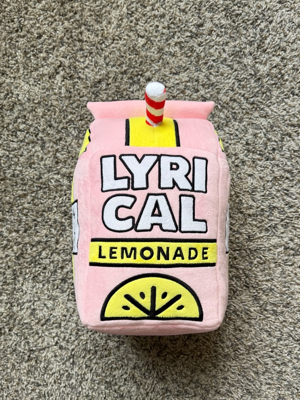 Lyrical Lemonade Pink Plush Drink Toy